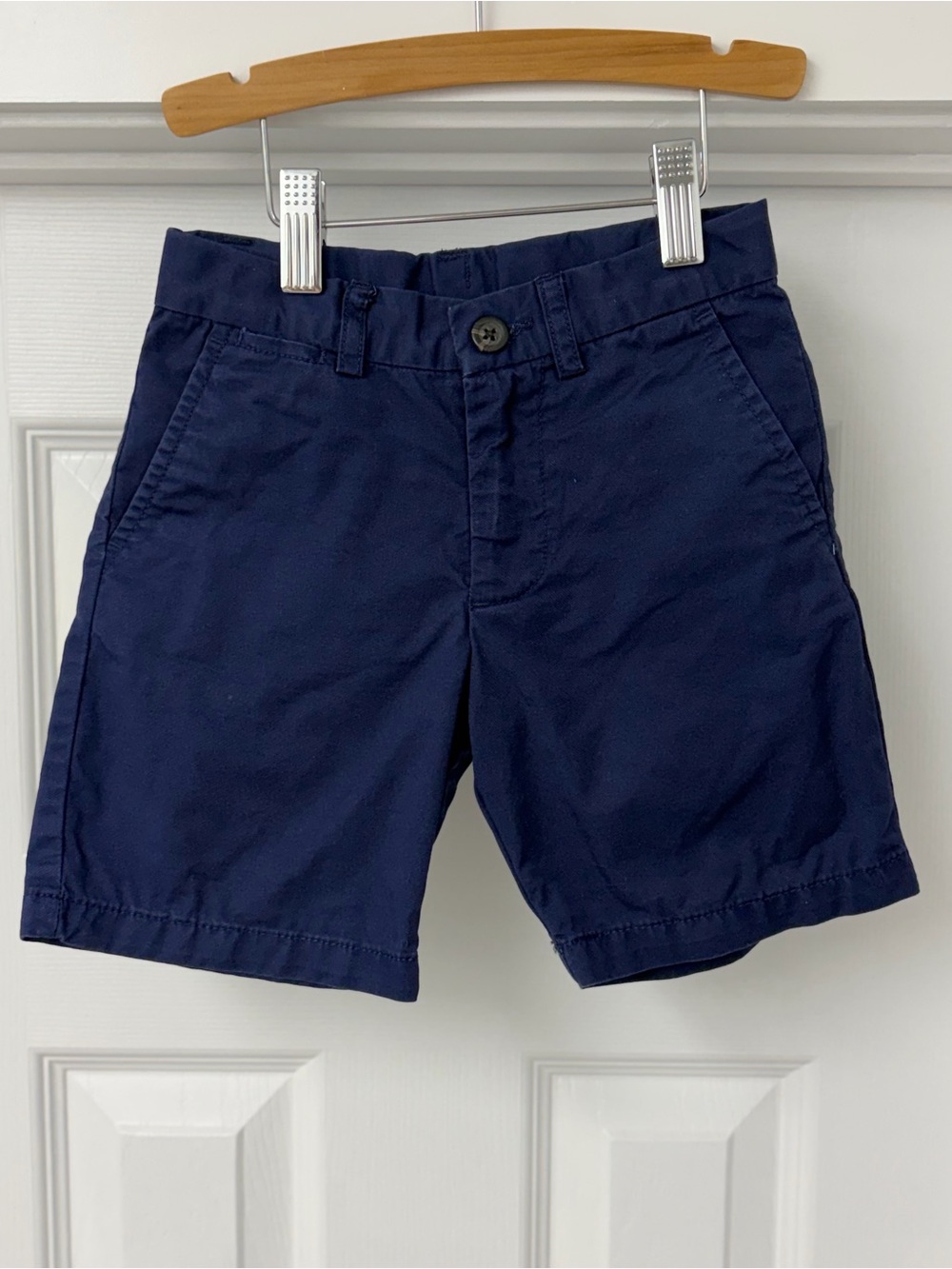 Polo by Ralph Lauren Navy Kids Cotton Flat-Front Shorts